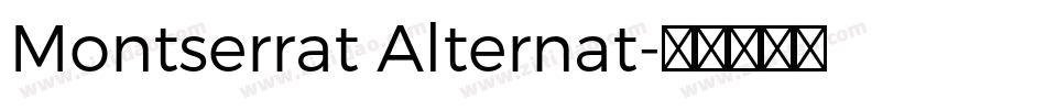 Montserrat Alternat字体转换